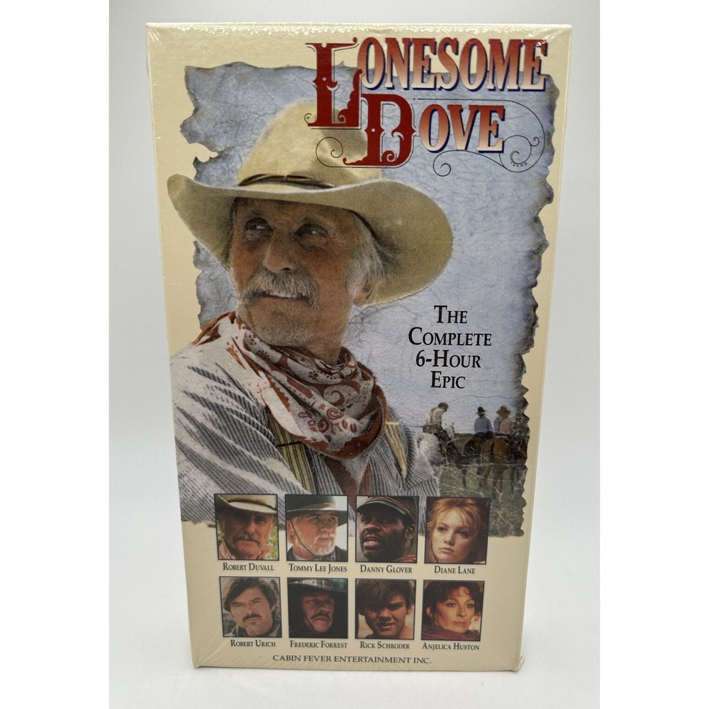 Lonesome Dove Robert Duvall Tommy Lee Jones Diane Lane 6 Hr VHS  (VHS 1992)‎ NEW